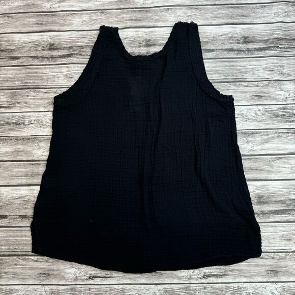 Michael Stars Los Angeles Women's Tammy V Neck Tank Top Black XS Extra Small NWT - Picture 4 of 12